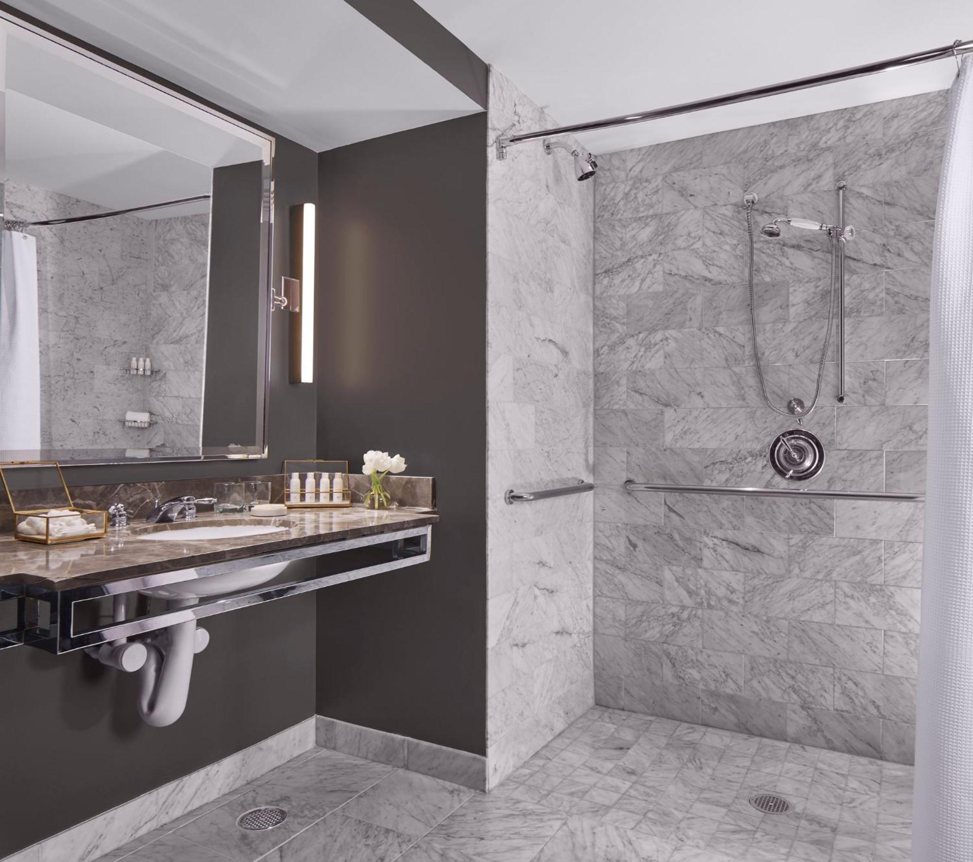 Queen Room Two Queen Beds Mobility Accessible Roll Shower